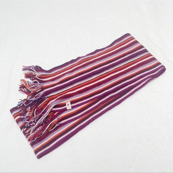 Smartwool latte claret striped scarf - Picture 1 of 3